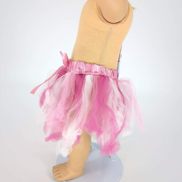 Unbranded Pink & White Tulle Ballet Style Pull On Skirt Tutu for 18" Dolls - GUC - Picture 4 of 11